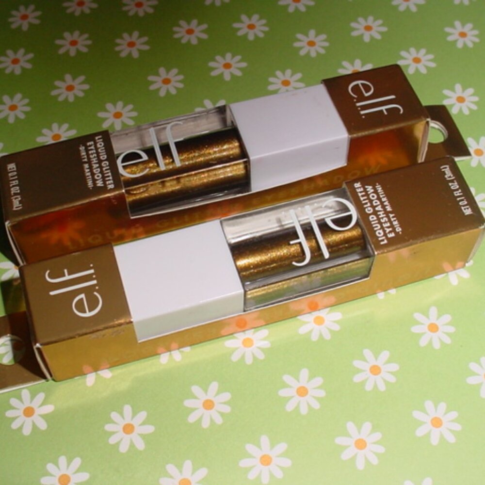 ELF NIB Liquid Glitter Eyeshadow DIRTY MARTINI X2